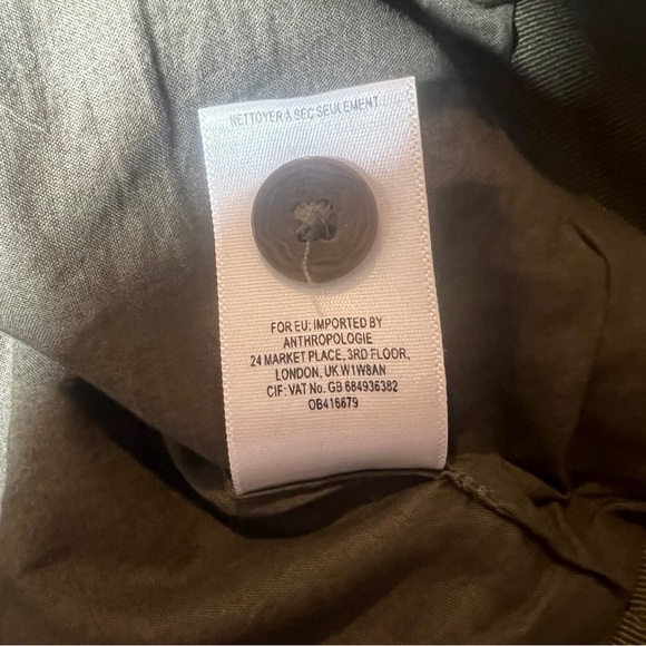 Holding Horses Cotton Army Green Canvas Colorblock Utility Mini Skirt, Size 8 - Picture 7 of 7